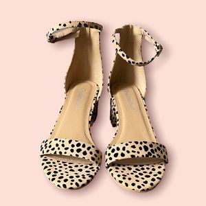 Cheetah Print Strappy Sandals